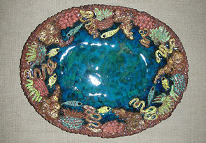 Ceramic plate by Elzbieta Stanhope
